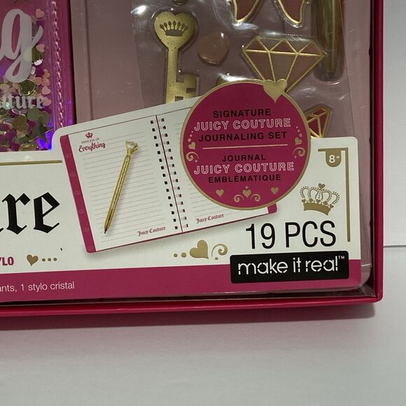 Juicy Couture Journal Set Princess Of Everything Fashion Pen Stickers 19PCS - Picture 5 of 10